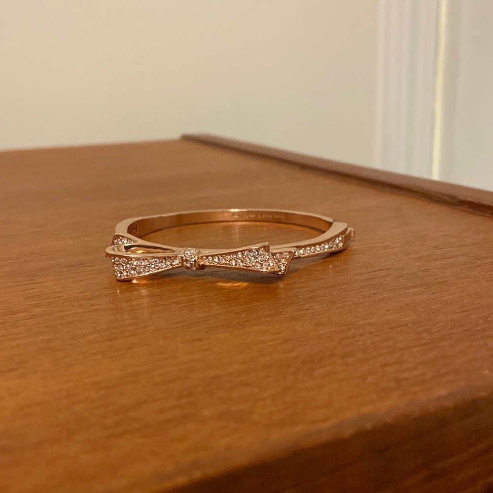 Kate Spade bow bracelet rose gold